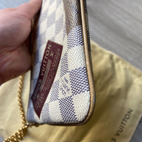 LOUIS VUITTON Limited Damier Azur Canvas Complice Milla Pochette MM chain Bag - Picture 9 of 16